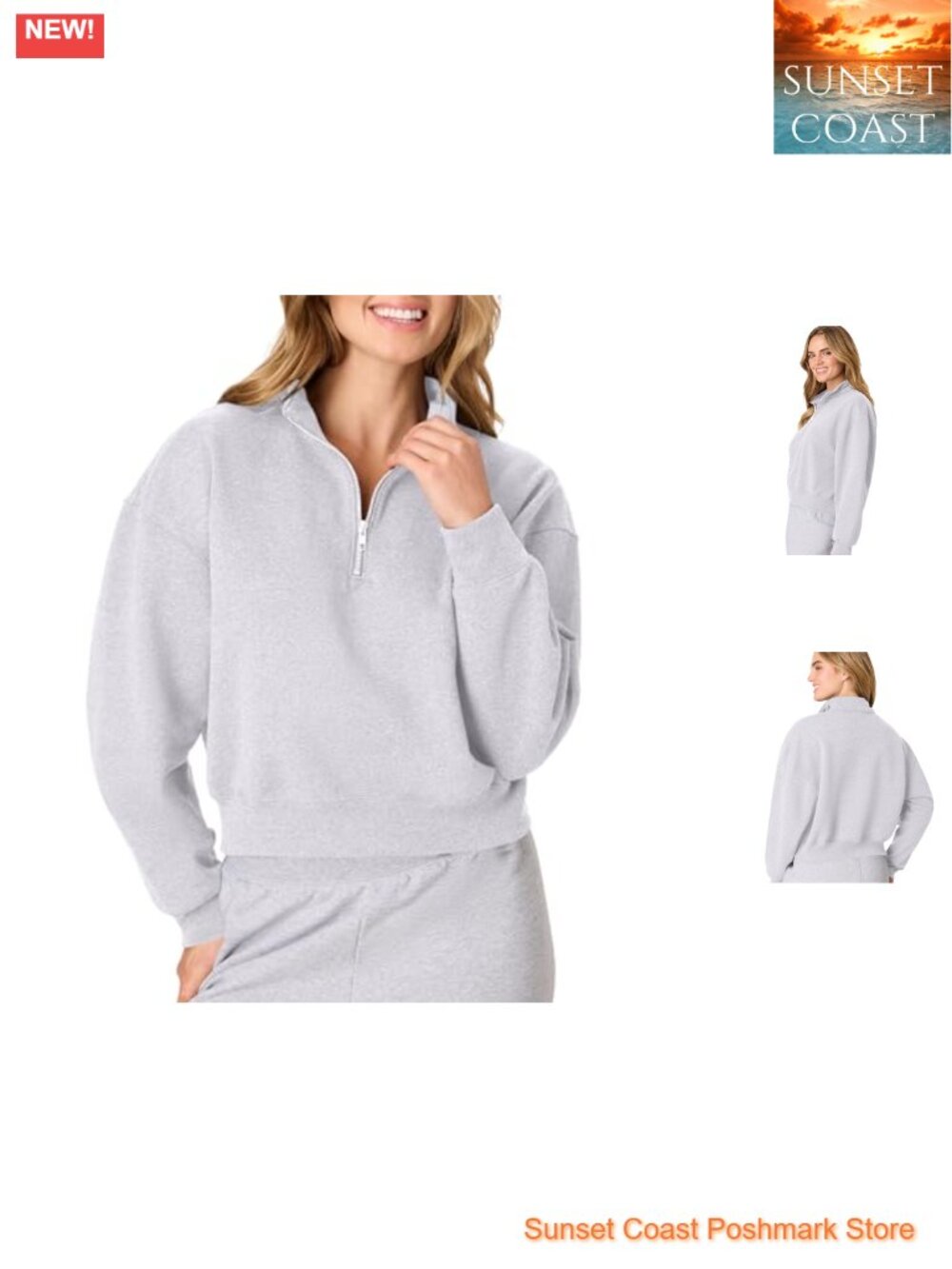 Hanes EcoSmart Fleece Quarter-Zip Pullover Sweatshirt Women's Activewear